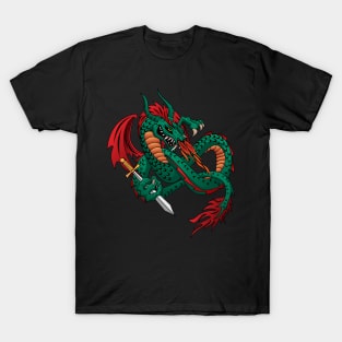 Flying Fire Breathing Dragon T-Shirt